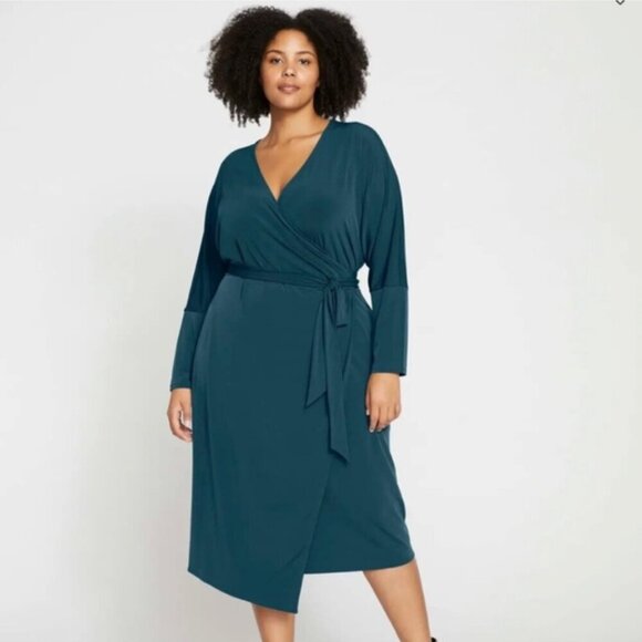 Universal Standard Dolman Wrap Dress Size S US 14-16 - Picture 1 of 8